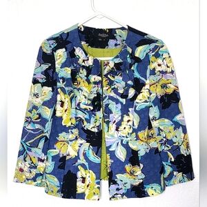 Peck & Peck Floral & Embellished Women's Jacket.   Size 8